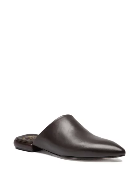 Papuci tip mules Officine Creative din piele maro