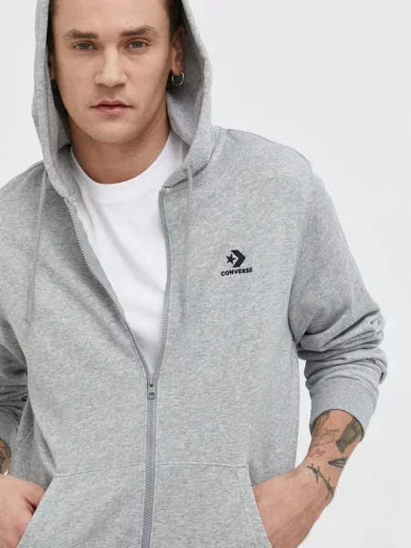 Pulover Converse s kapuco siva