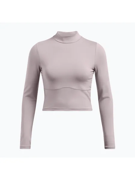 Tricou de antrenament pentru femei Under Armour Meridian Mock tetra gri/tetra gri