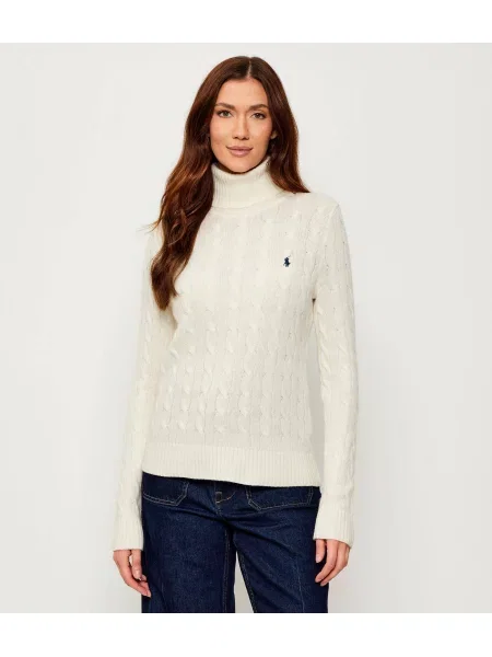 Polo Ralph Lauren Bluză cu gât Regular Fit alb