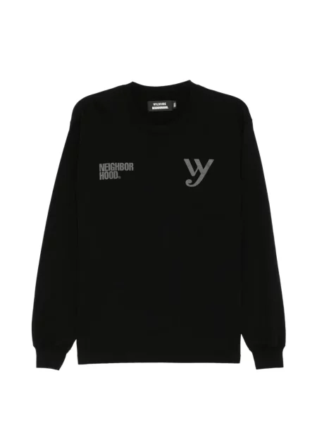Lung tricou Yohji Yamamoto negru