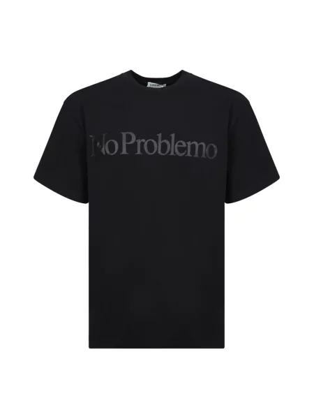Aries t-shirt z nadrukiem czarny