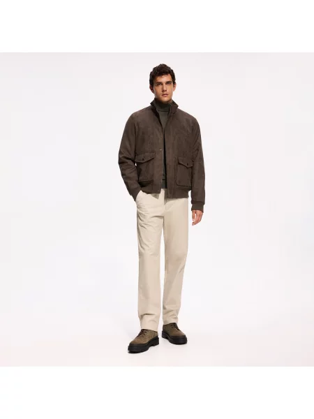 Reserved Chino regular fit nadrág bézs