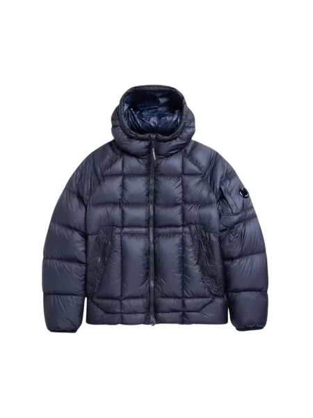 C.P. Company Kurtki Mężczyzna D.d. Shell Hooded Down Jacket niebieski