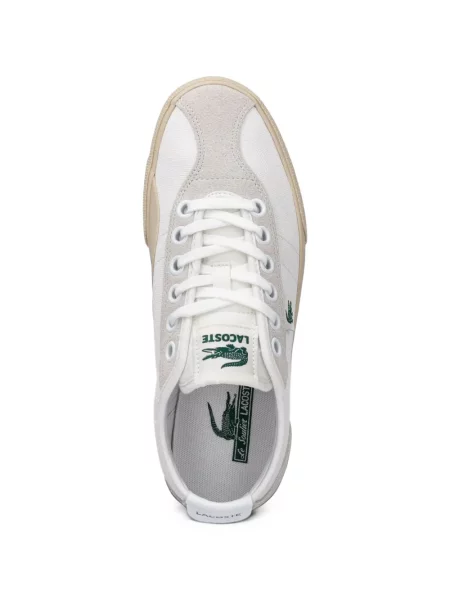 Sneakerși Lacoste cu autograf alb