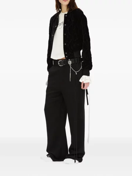 Pantaloni Ann Demeulemeester alergare negru