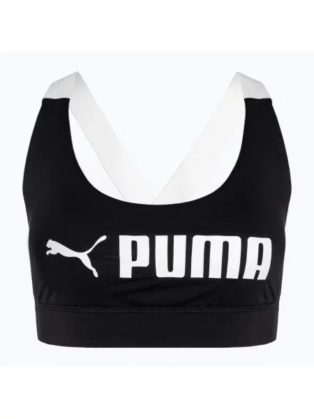 Fitness podprsenka PUMA Mid Impact Puma Fit puma černá bílá