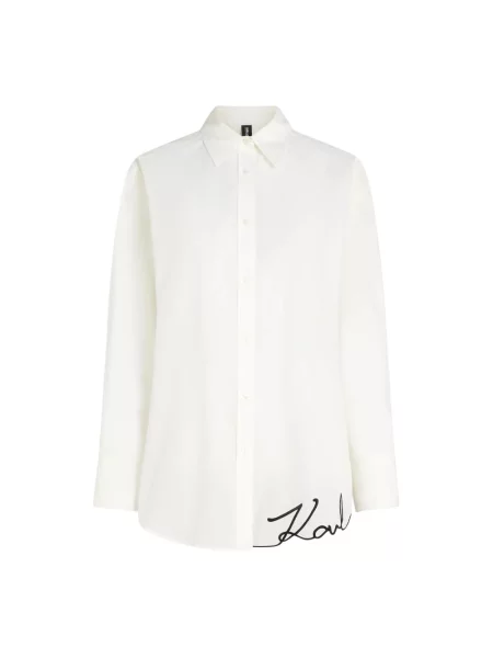 Koszula oversize Karl Lagerfeld biała