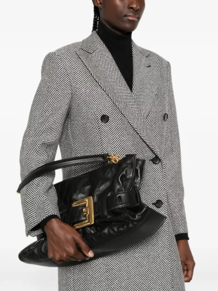 Geantă shopper Balmain din piele negru