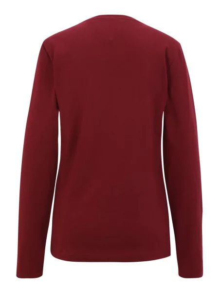 TOMMY HILFIGER Majica mornarska / karminsko rdeča / bela