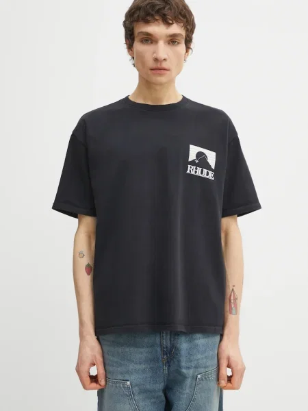 Tricou Rhude Moonlight Pack Tee Vintage Black/ White S alb