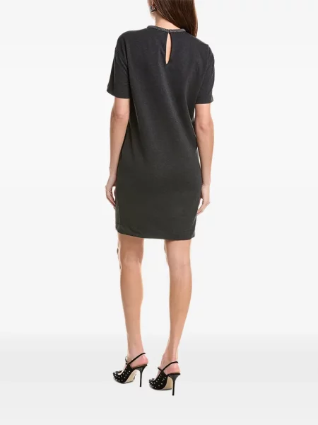 Scurt rochie mini Brunello Cucinelli gri