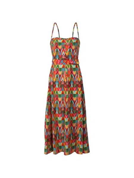 Sukienka midi Valentino Garavani czerwona