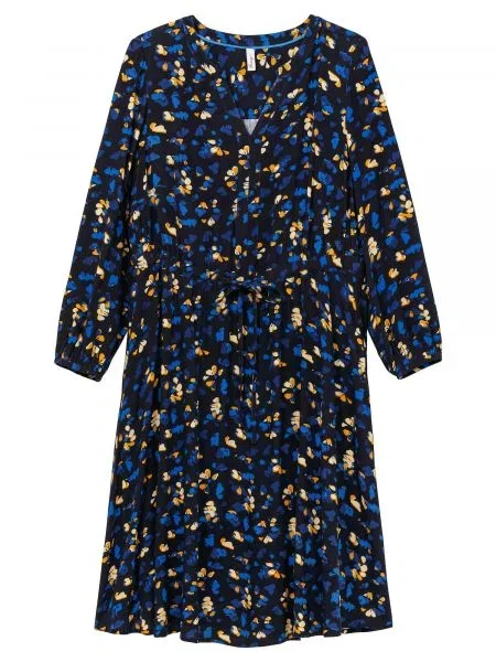 SHEEGO Rochie marin / închis / portocaliu mandarină / portocaliu deschis albastru