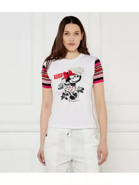 Desigual Tricou MINNIE | Desigual x Disney alb