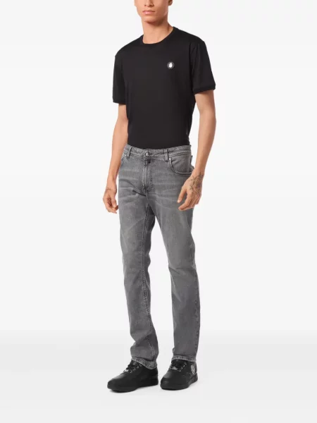 Blugi Billionaire cu 5 buzunare gri