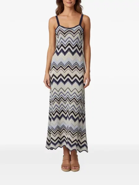 Rochie midi Maje tricotate albastru