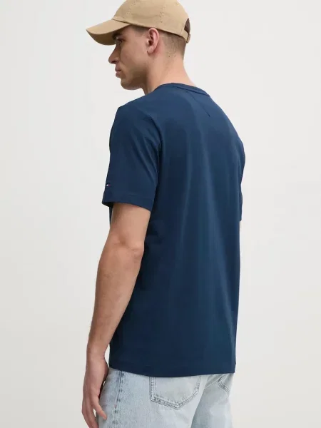 Tričko Tommy Hilfiger tmavomodrá s aplikací