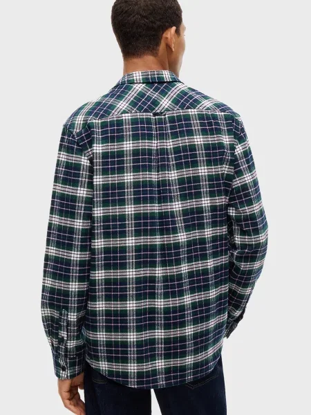 Клетчатая фланелевая джинсовая рубашка Tommy Jeans