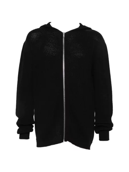Hanorac cu glugă Rick Owens tricotate negru