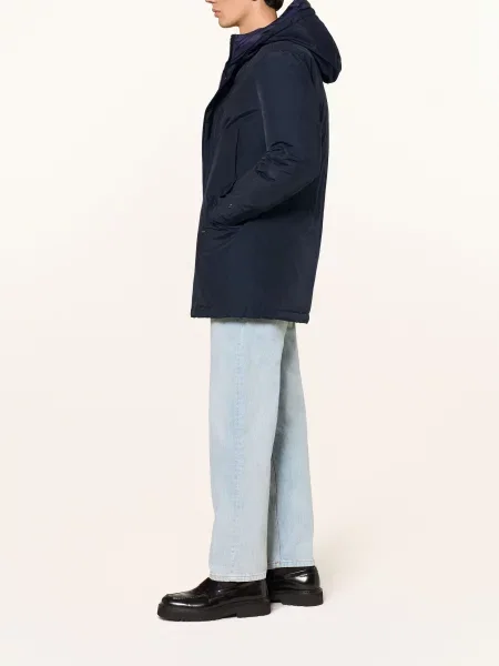 Woolrich Péřová Parka Polar tmavě modrá