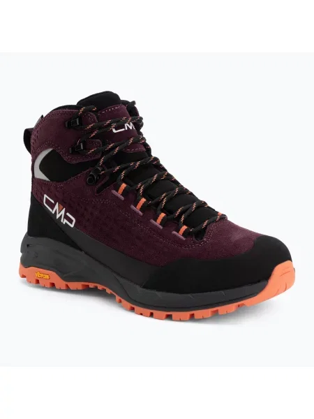 Încălțăminte de trekking pentru femei CMP Vertyx Mid Waterproof blackberry/marigold