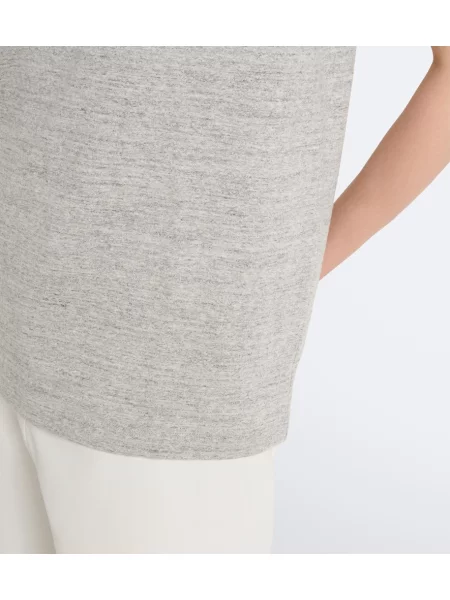 Tricou Róhe din jerseu gri