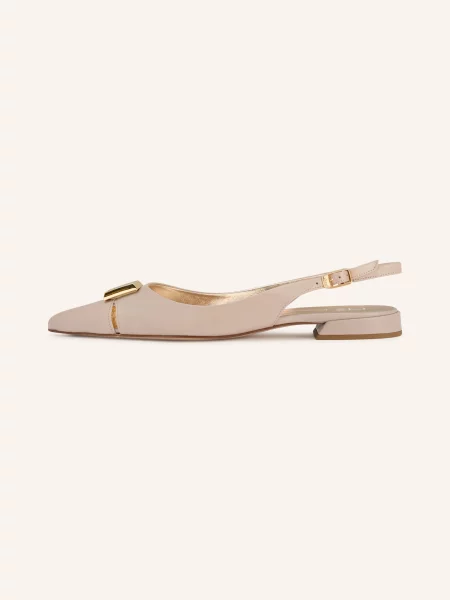 Högl Baleriny Sling Simone Z Wycięciami beige beżowe