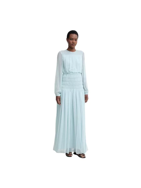 Sukienka maxi Twinset niebieska