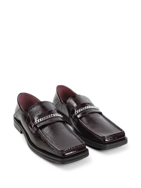 Pantofi loafer Martine Rose din piele roșu