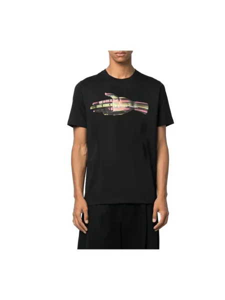 Koszulka Ps By Paul Smith z nadrukiem casual czarna
