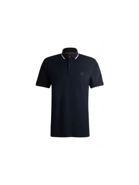 Koszulka polo Boss Orange niebieska