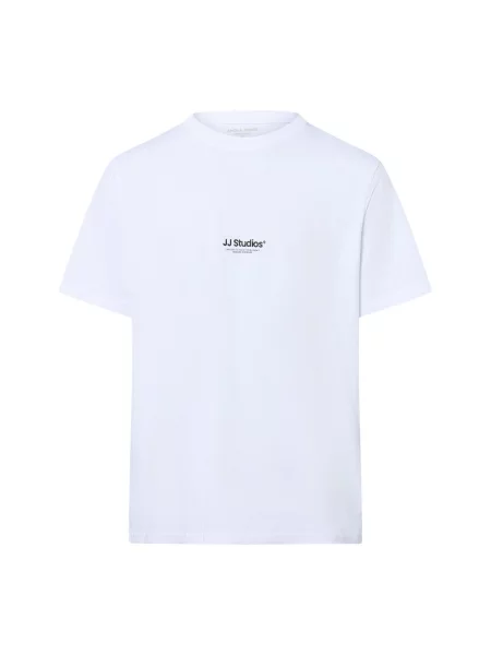 Jack & Jones Koszulka JJEsoho Mężczyźni jednolity S biały