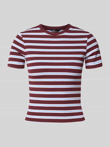 T-shirt o kroju slim fit z dodatkiem model JUNE' Only