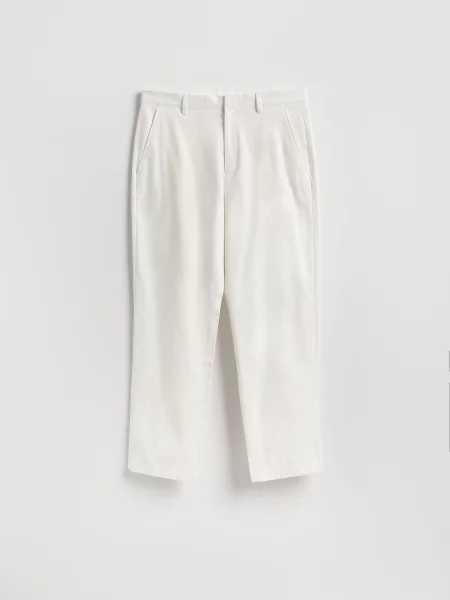 Reserved Прямі брюки chino білий