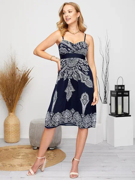 Rochie mini Resti scurtă de costum albastru