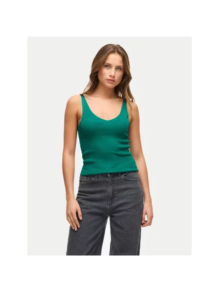 Vila Топ Wennie Regular Fit зелений