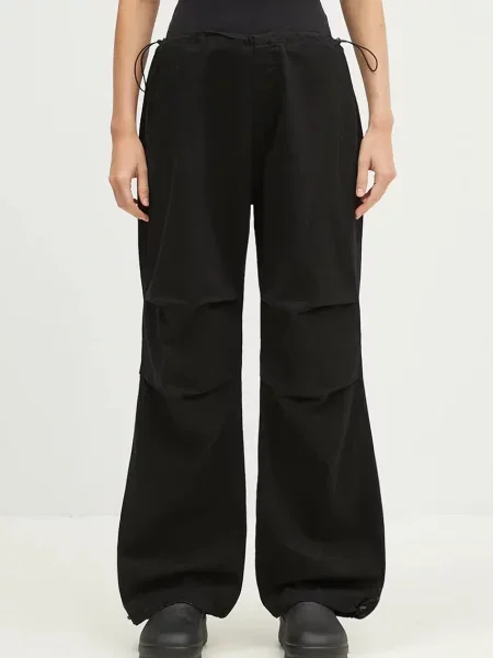 Alpha Industries pantaloni Cargo Jogger Pant femei lat high waist negru