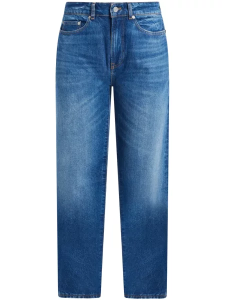 Дънки straight leg Lacoste синьо