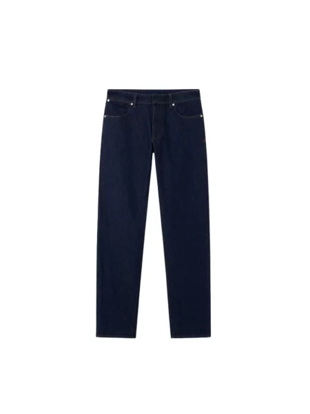 Jeansy straight leg Stone Island z kamieniami niebieskie