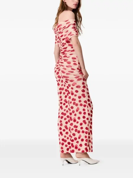 Rochie maxi Stella Mccartney cu imagine roz