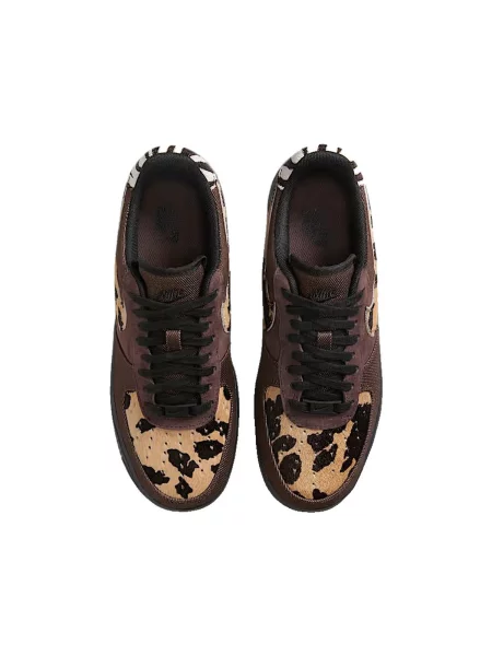 Pantofi Nike cu imprimeu animal print maro