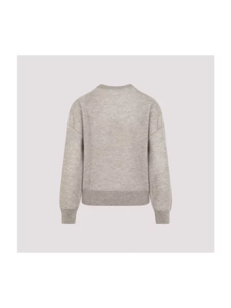 Sweter Brunello Cucinelli wełniany brązowy