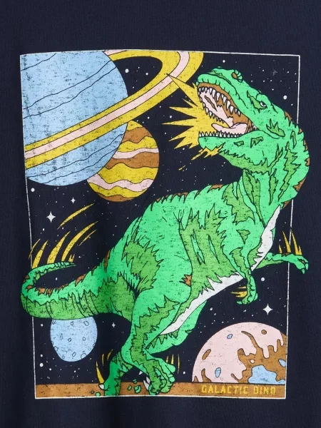 Tricou cu mânecă lungă copii Gap negru
