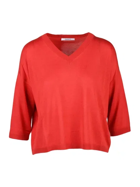 Sweter Kangra z kaszmiru czerwony