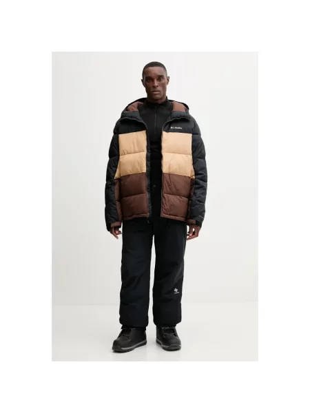 Kurtka narciarska Columbia Slope Style black/canoe/tobacco czarna