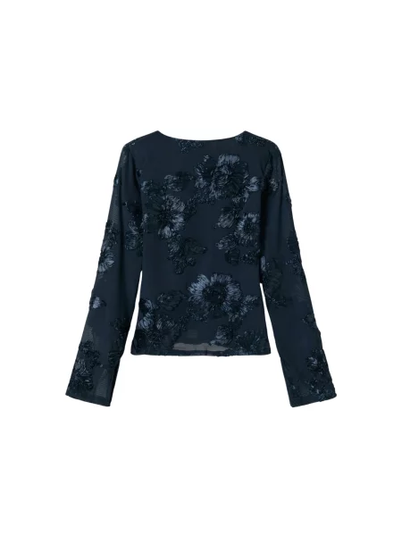 Noella Top Lucille bleumarin