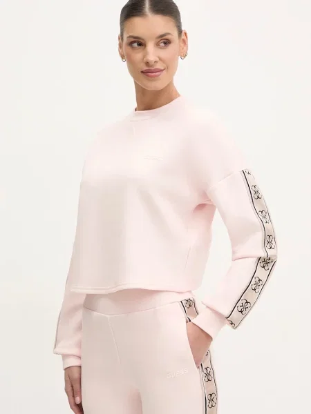 Суитчър Guess с апликация розово