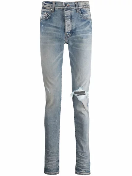 Blugi skinny Amiri zdrențuiți skinny fit albastru