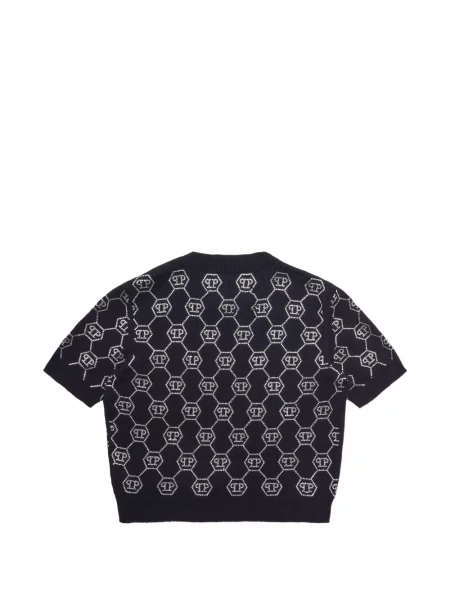 Top dziecięcy Philipp Plein niebieski